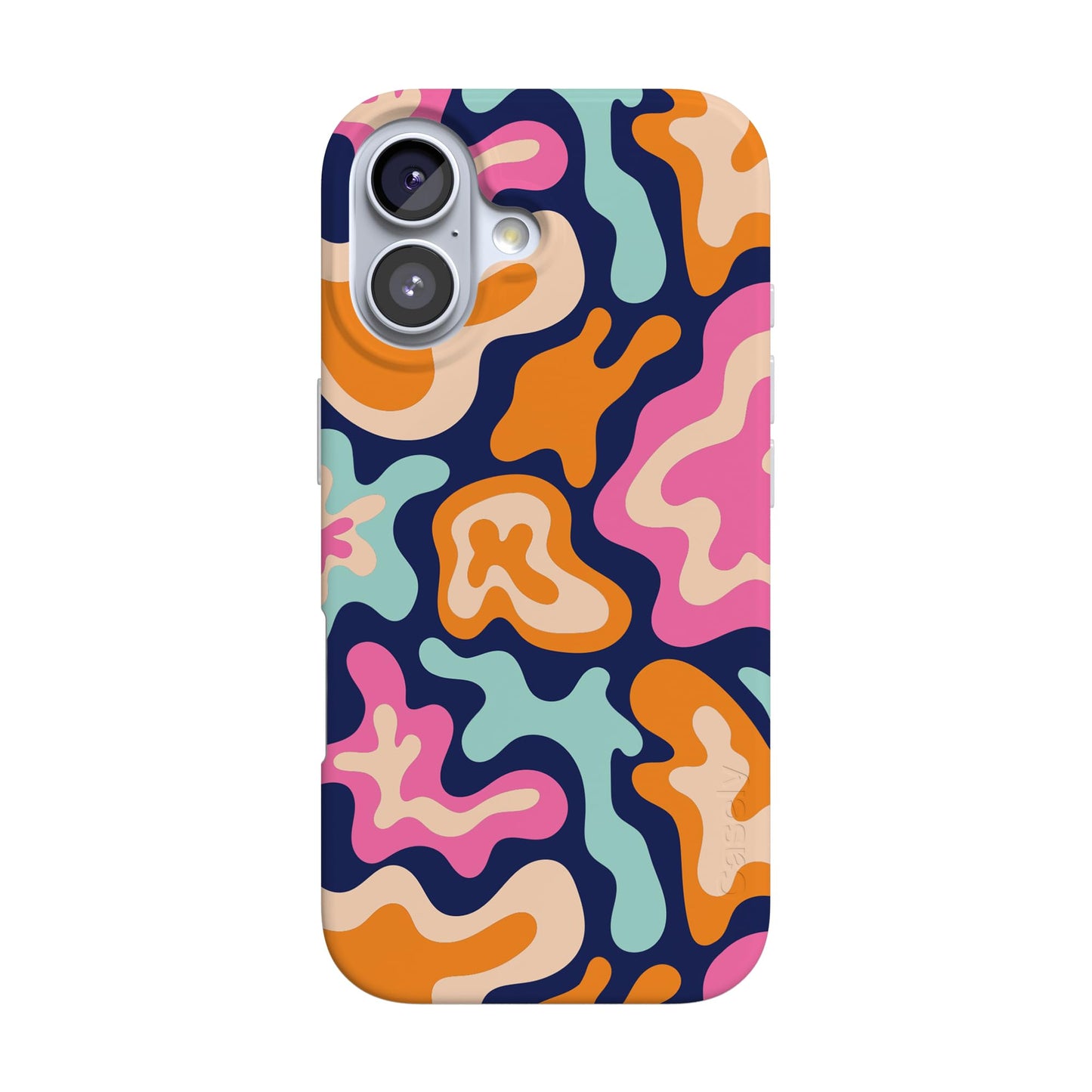 Casely iPhone 17 Case | Blue Stripes | Sunday Best | Compatible with MagSafe | Classic Ultra Slim Design