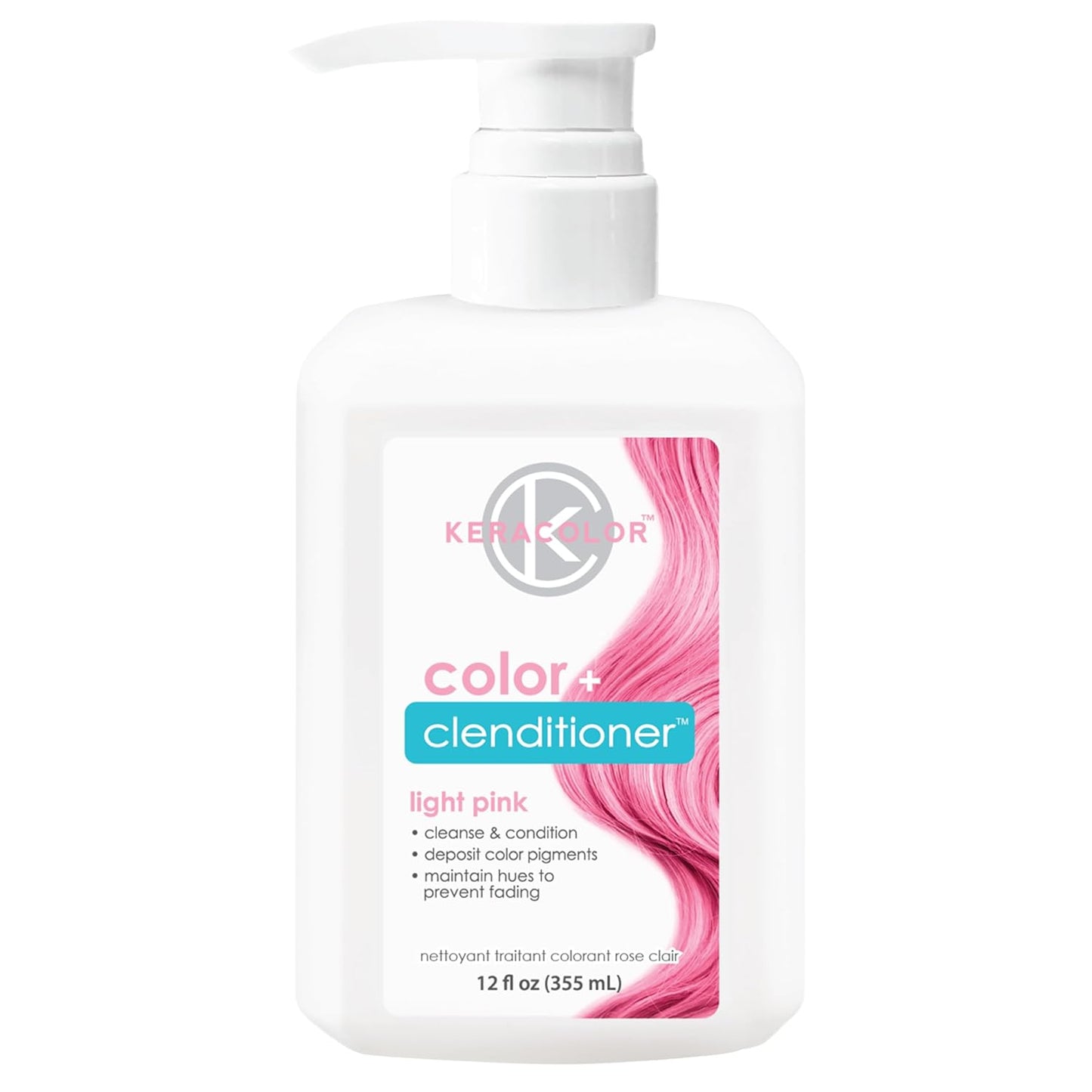 Keracolor 3-In-1 Color-Depositing Conditioner | Gently Cleanses & Conditions | 12 Fl Oz