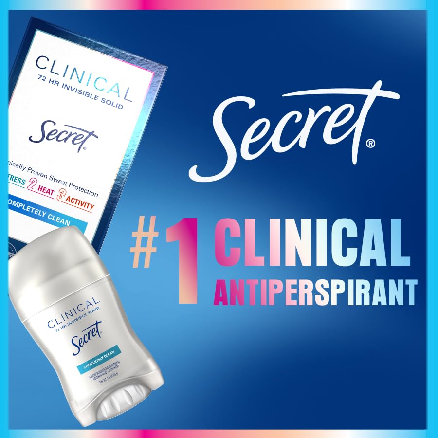 Secret Clinical Strength Antiperspirant | 72Hr Sweat & Odor Protection for Women