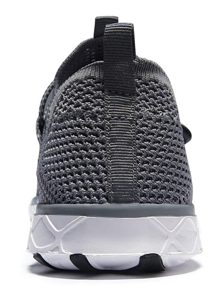 DLGJPA Men's Quick Drying Water Shoes for Beach or Water Sports Lightweight Slip On Walking Shoes Darkgray 9.5