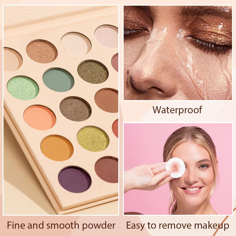 40 Girds Matte Shimmer Colorful Eyeshadow Palette for Teen Girl's Eye Makeup,High Pigmented Eye Shadow Primers Powder Palet de sombras de ojos