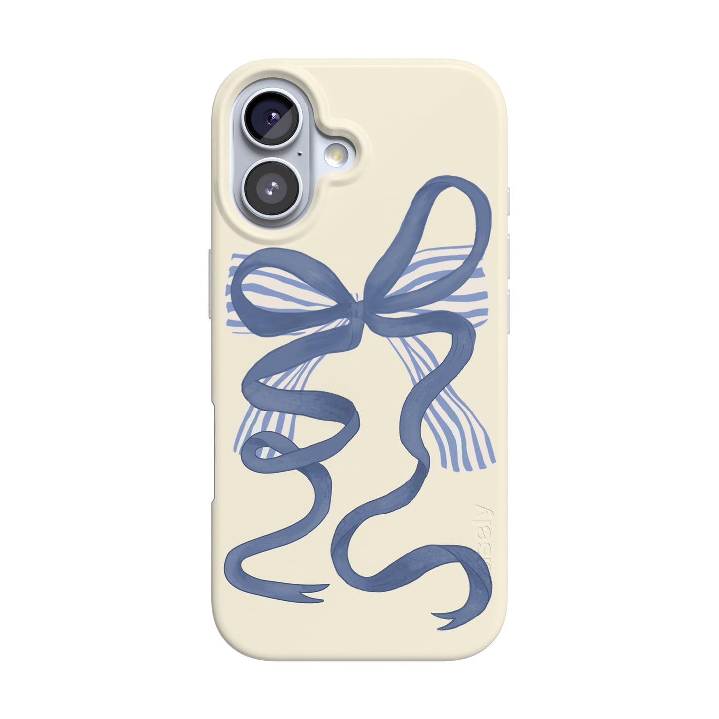 Casely iPhone 17 Case | Blue Stripes | Sunday Best | Compatible with MagSafe | Classic Ultra Slim Design