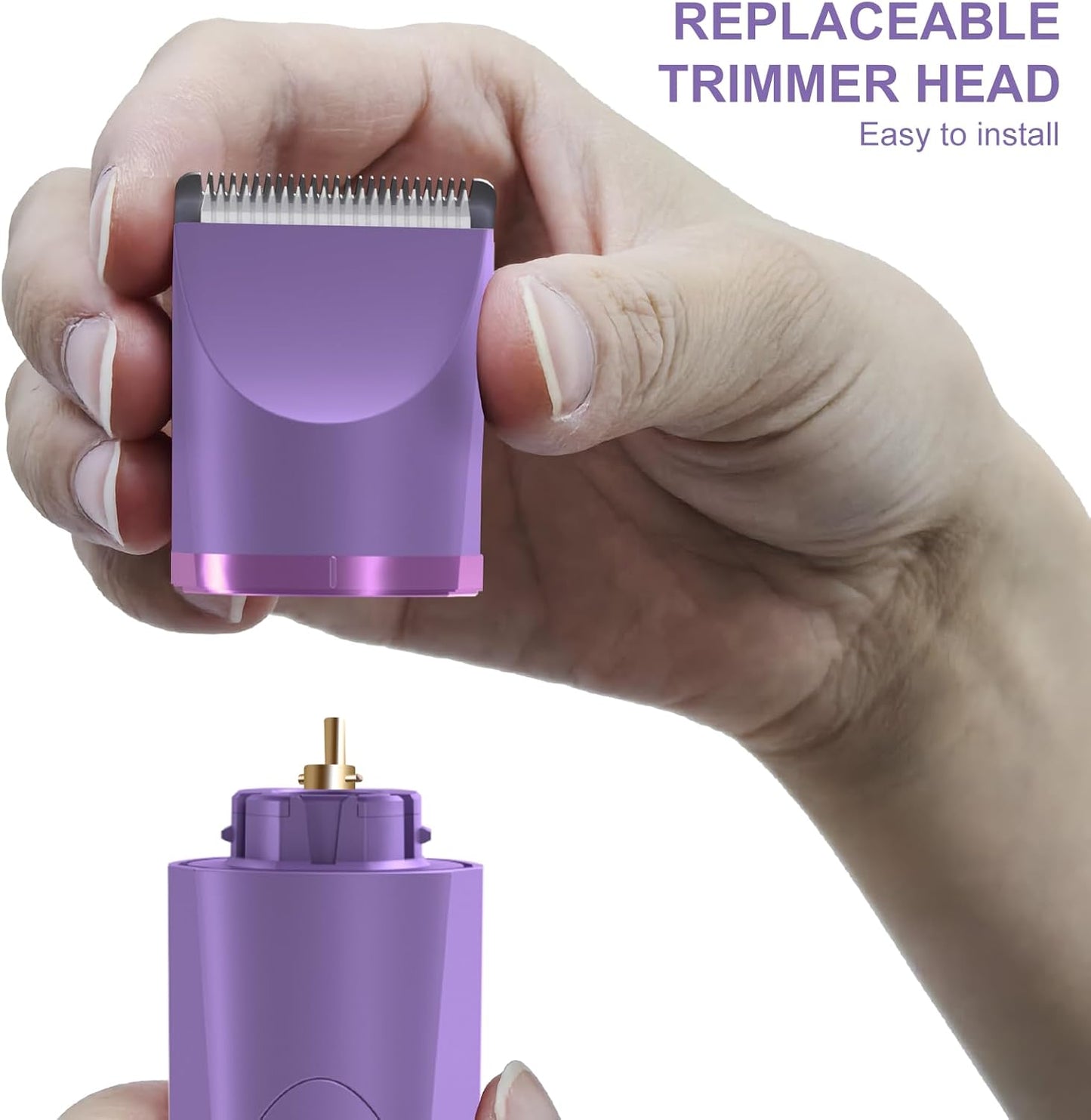OLOV Waterproof Electric Body Hair Trimmer | Groin & Bikini Trimmer for Men & Women | USB Rechargeable