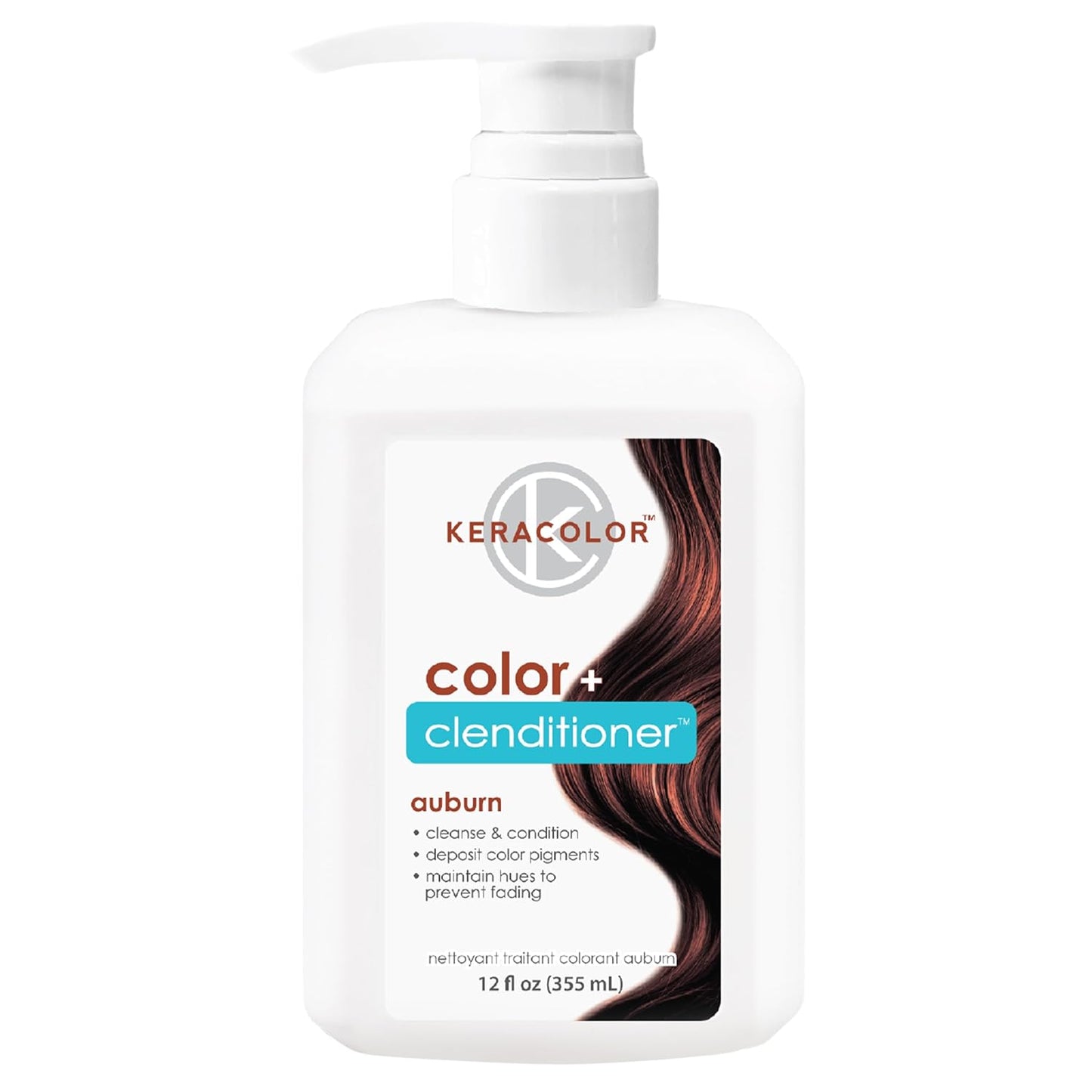 Keracolor Color + Clenditioner | 3-In-1 Color-Depositing Conditioner | 12 Fl Oz