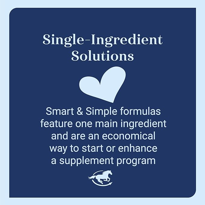 Smart & Simple MSM Pellets | Helps Manage Effects of Stress | Horse Supplement Aids in Cellular and Tissue Strengthening | 56 Servings | 2.4 lb Bucket
