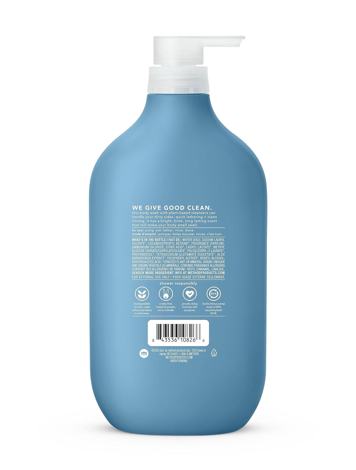 Method Body Wash – Wind Down | Paraben-Free, 28 Fl Oz | Relaxing Clean