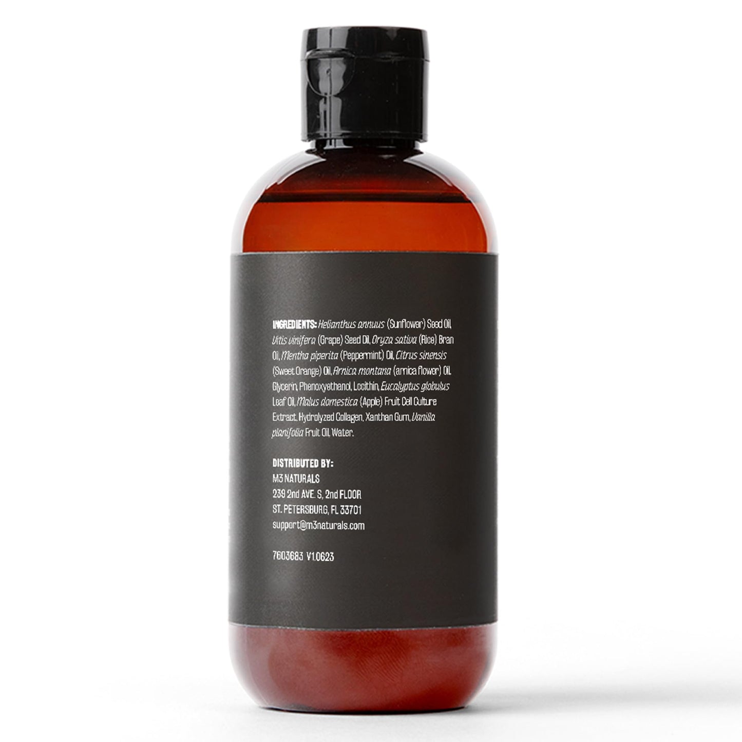 M3 Naturals Firming Body Massage Oil with Collagen & Stem Cell – Helps Smooth The Appearance of Cellulite & Improve Skin Texture – Refreshing Aromatherapy Body Oil for Legs & Full Body – 16 Fl Oz