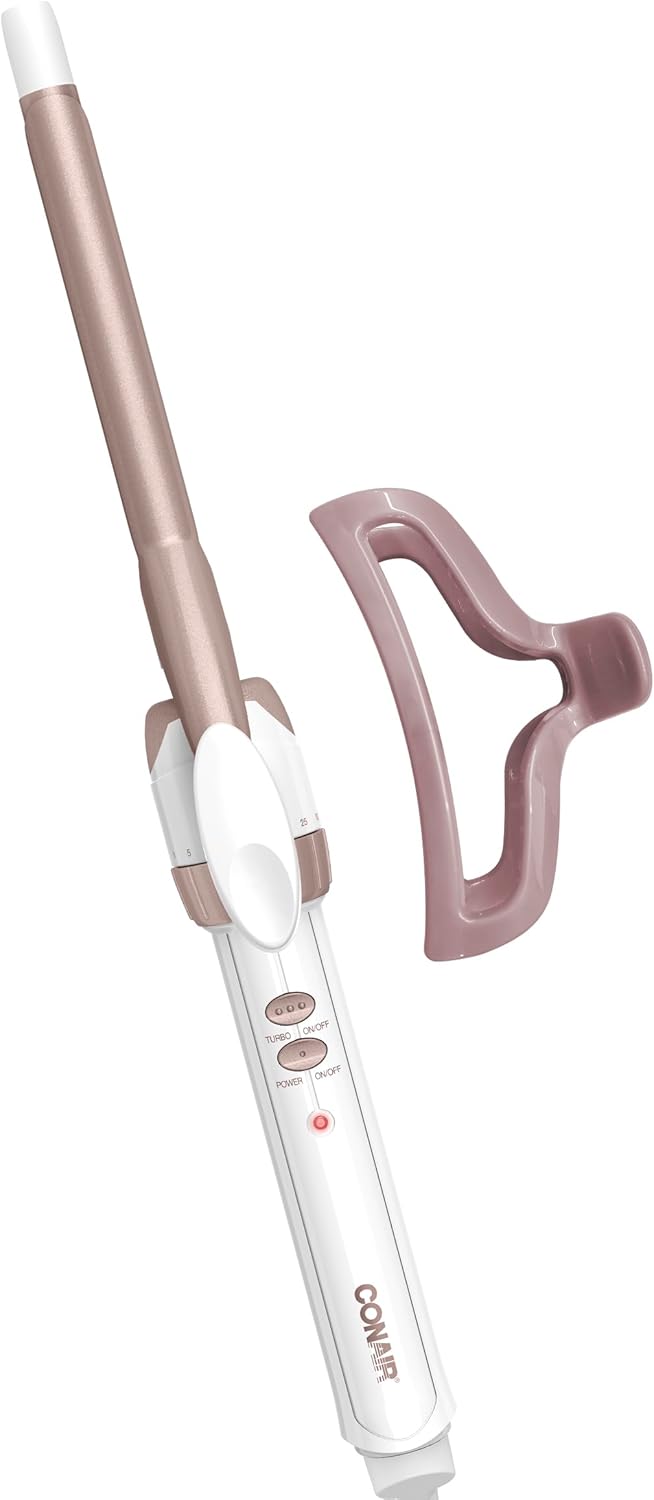 Conair Double Ceramic 1.5-Inch Curling Iron | Soft Waves for Medium/Long Hair
