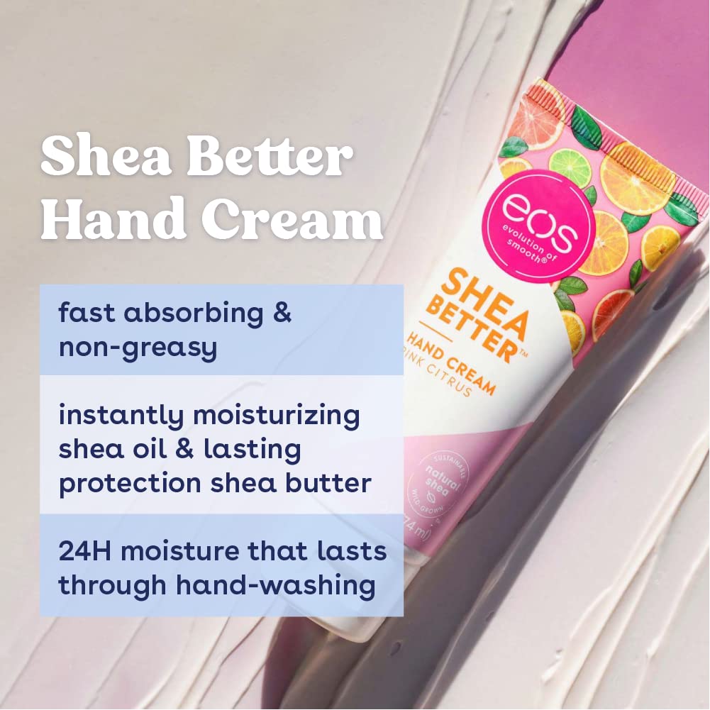 Eos Shea Better Hand Cream | Lavender | 24-Hour Hydration | 2.5 fl oz