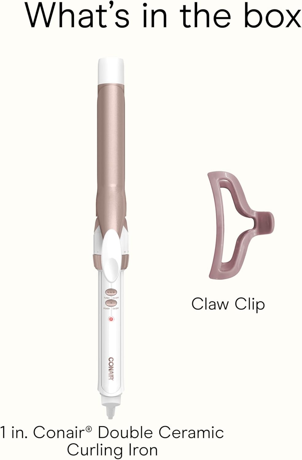 Conair Double Ceramic 3/4-Inch Curling Iron | Tight Curls for Short to Medium Hair