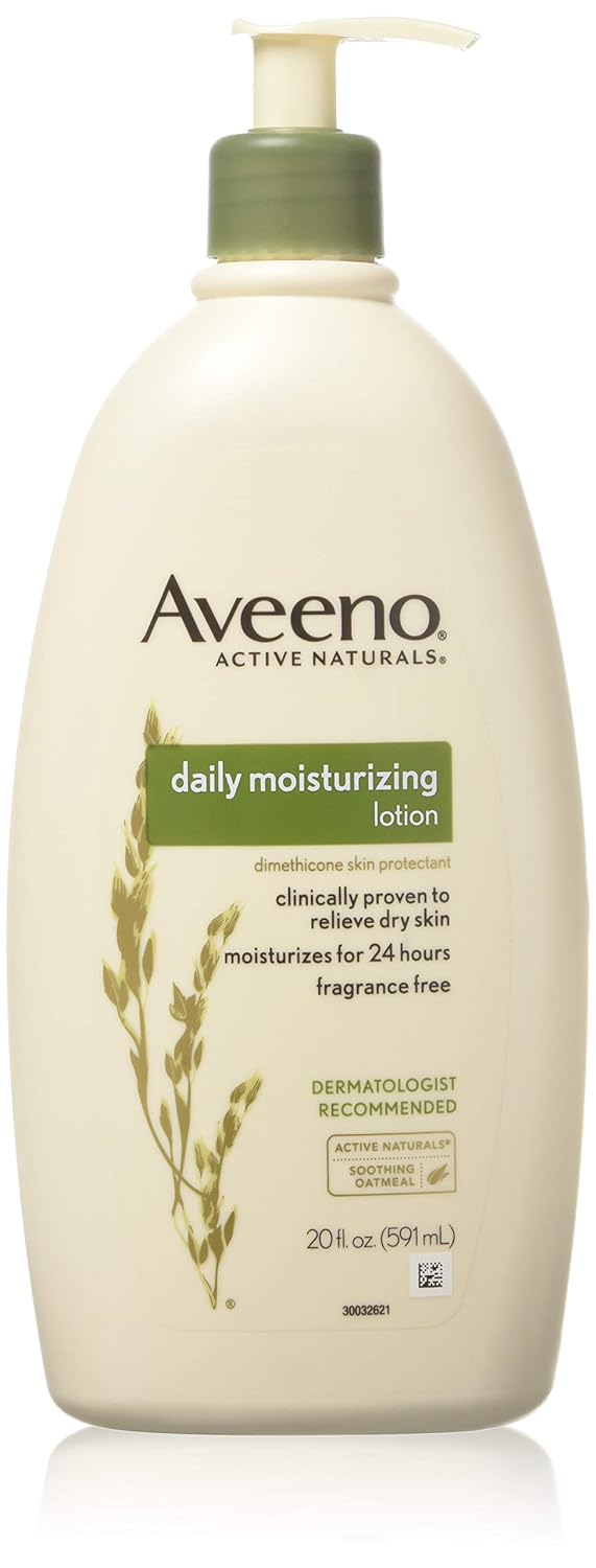 Aveeno Daily Moisturizing Body Lotion | Fragrance-Free & Non-Greasy | 18 Fl Oz
