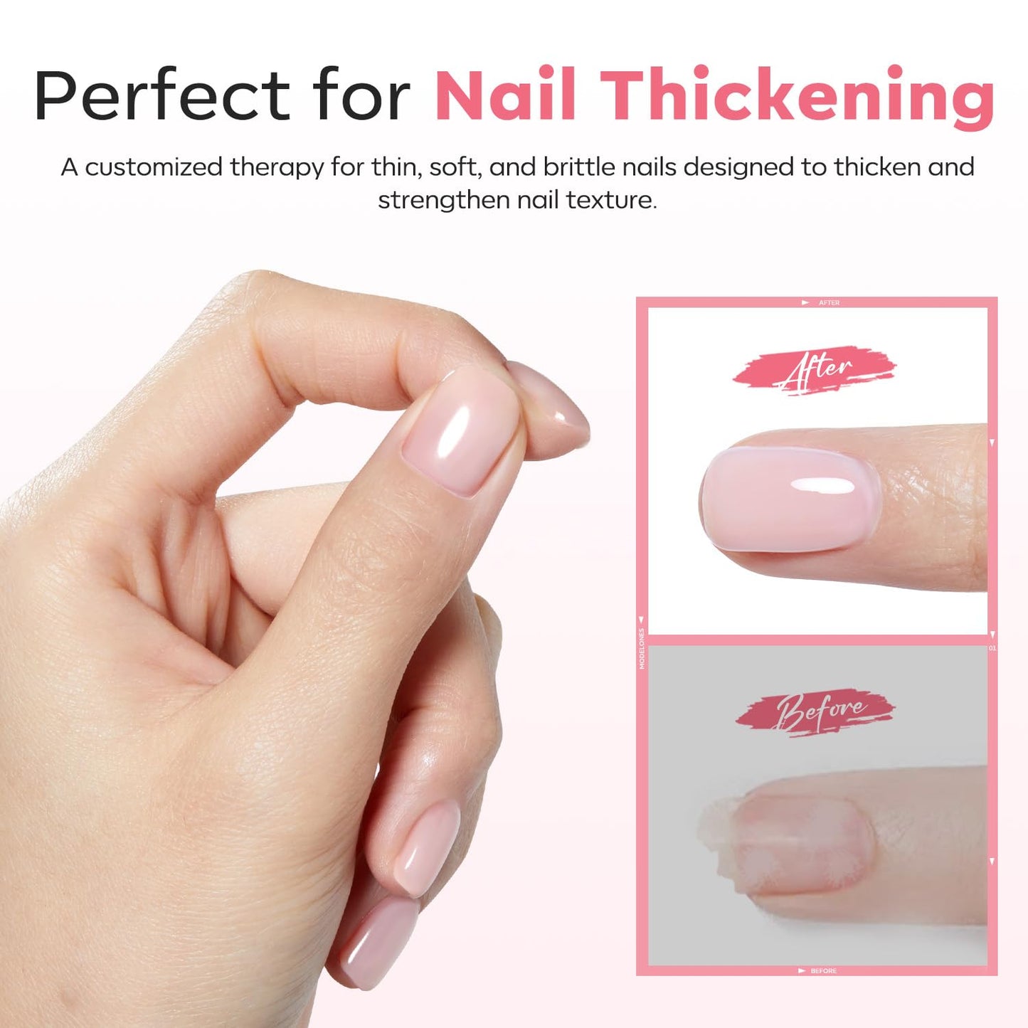 Modelones 15ml Gel Top Coat | Super Shiny No Wipe Base & Top Coat Set