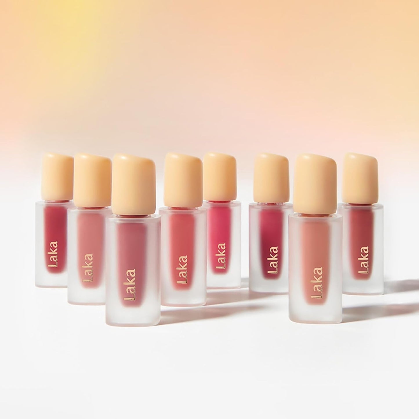 Laka Fruity Glam Tint, 4.5g/0.15 oz., Glowing Lip Stain with Wide Color Spectrum, Hydrating & Lightweight Texture, Long-Lasting Bold Stain, Non-Sticky, Vegan, K-Beauty (#103 Cherry)