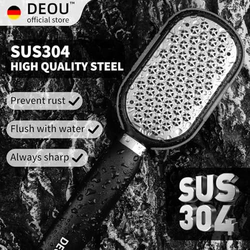 Metal Foot File SStainless Dead Skin Callus Remover for Dead Skin Professional Secure Foot Scrubber Heel Scraper Cracked Heels Repair Pedicure Tools for feet