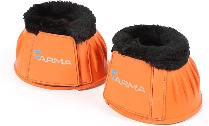 Shires ARMA Fleece Trim Bell Boot (Grey, Full)