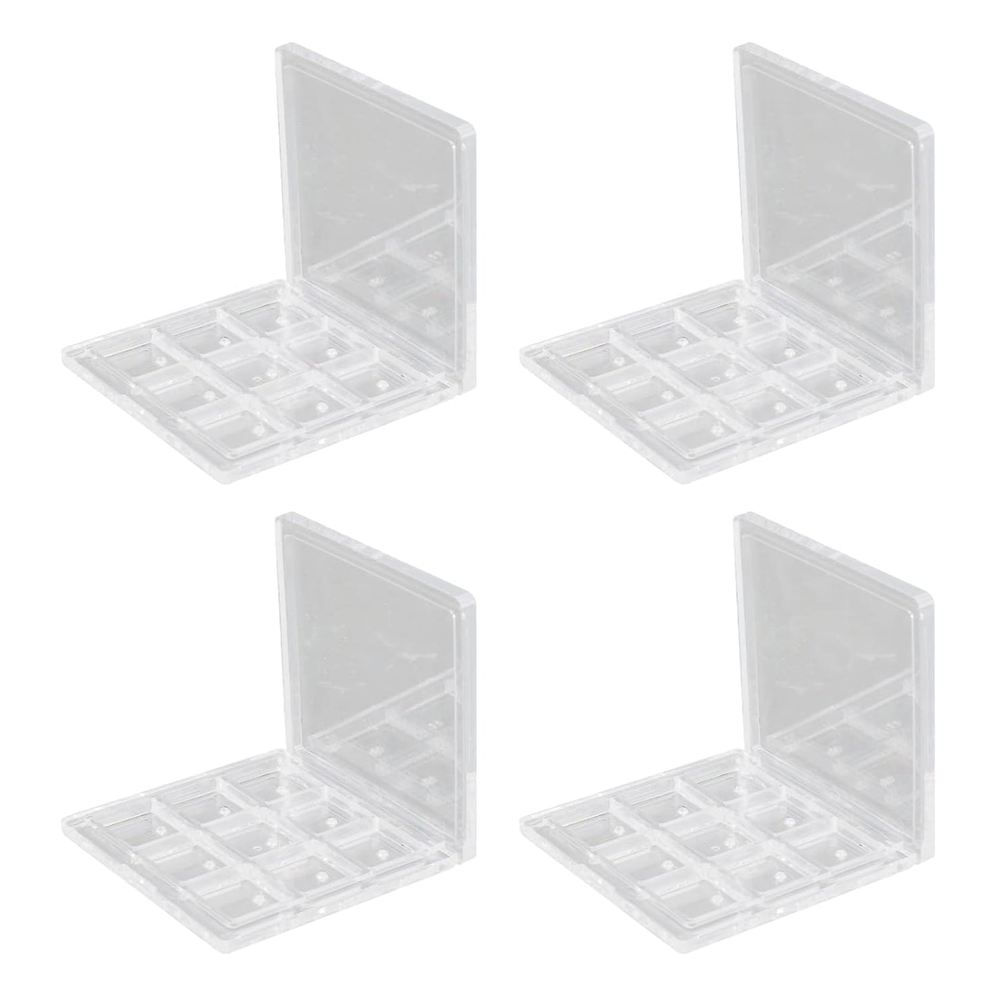 Empty Eyeshadow Palette Eyeshadow Makeup Palette Lipstick Container Makeup Empty Case for Blush Lipstick, 4Pcs 36 Grids