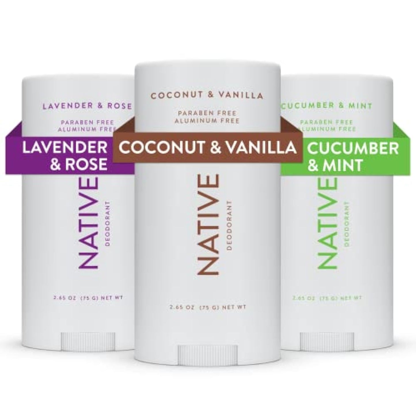 Native Deodorant | 72-Hour Odor Control | Aluminum-Free, Coconut & Vanilla