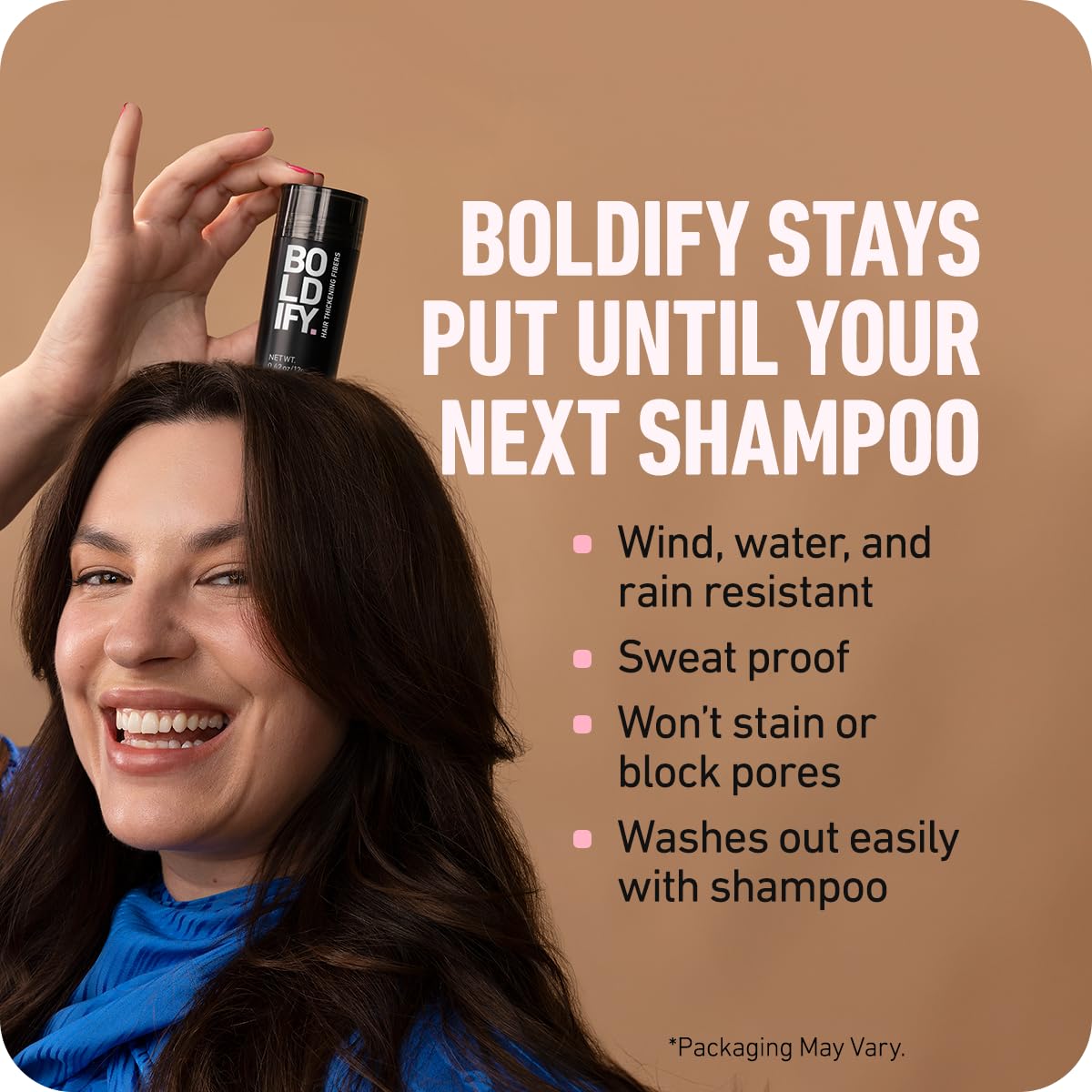 BOLDIFY Hair Fibers | Dark Blonde | Thicker Look for Thinning Hair | 12.5g