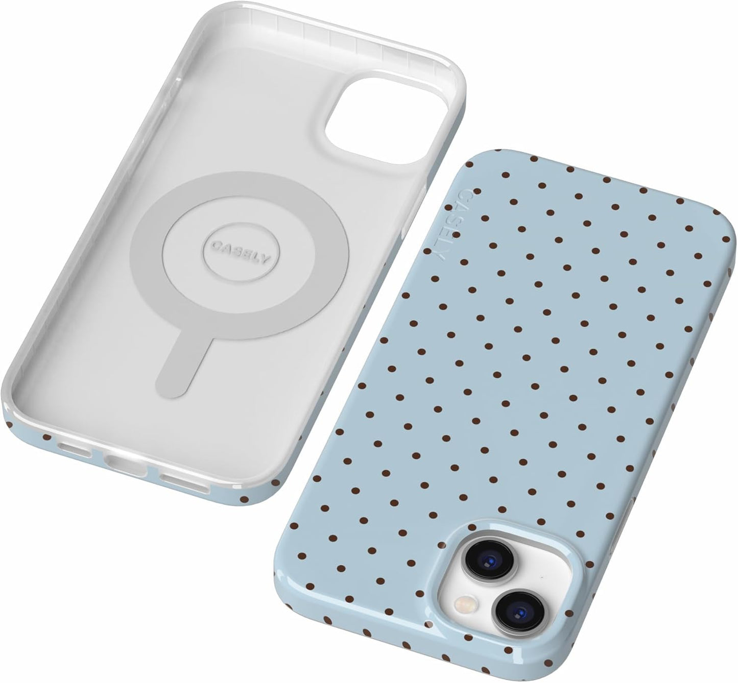 Casely iPhone 14 Case | Fit Check | Neutral Checkerboard | Compatible with MagSafe | Classic Ultra Slim Design
