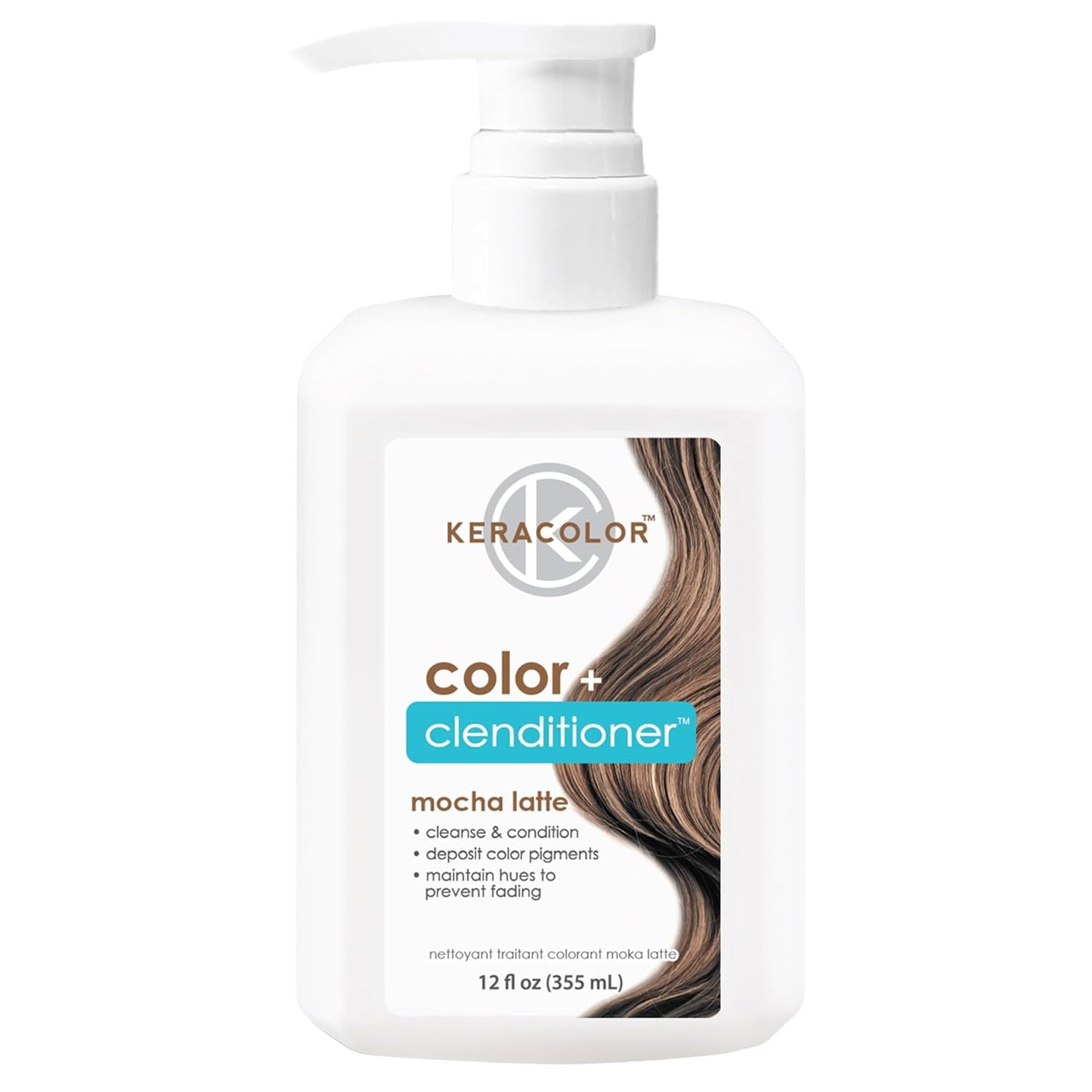 Keracolor Color + Clenditioner | 3-In-1 Color-Depositing Conditioner | 12 Fl Oz