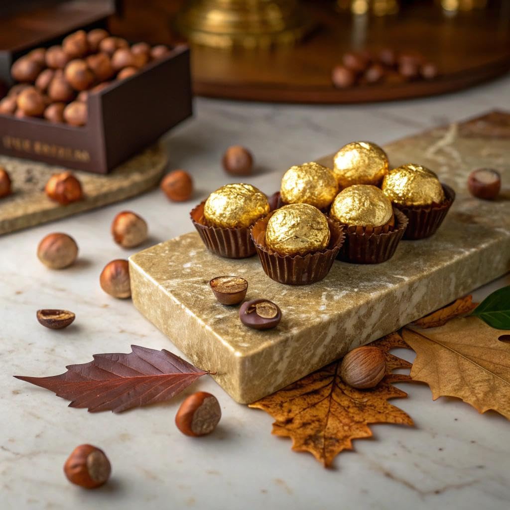 Ferrero Collection Gourmet Gift Box, 24 Assorted Confections with Hazelnut, Dark Chocolate and Coconut, 9.1 oz