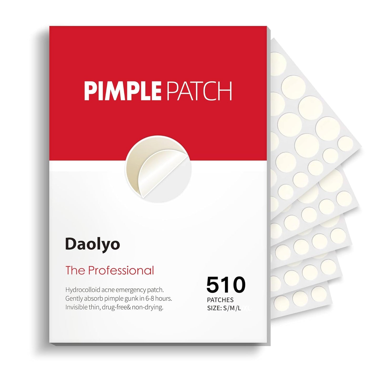 Hydrocolloid Acne Patches | 300 Count | Salicylic Acid & Tea Tree Oil