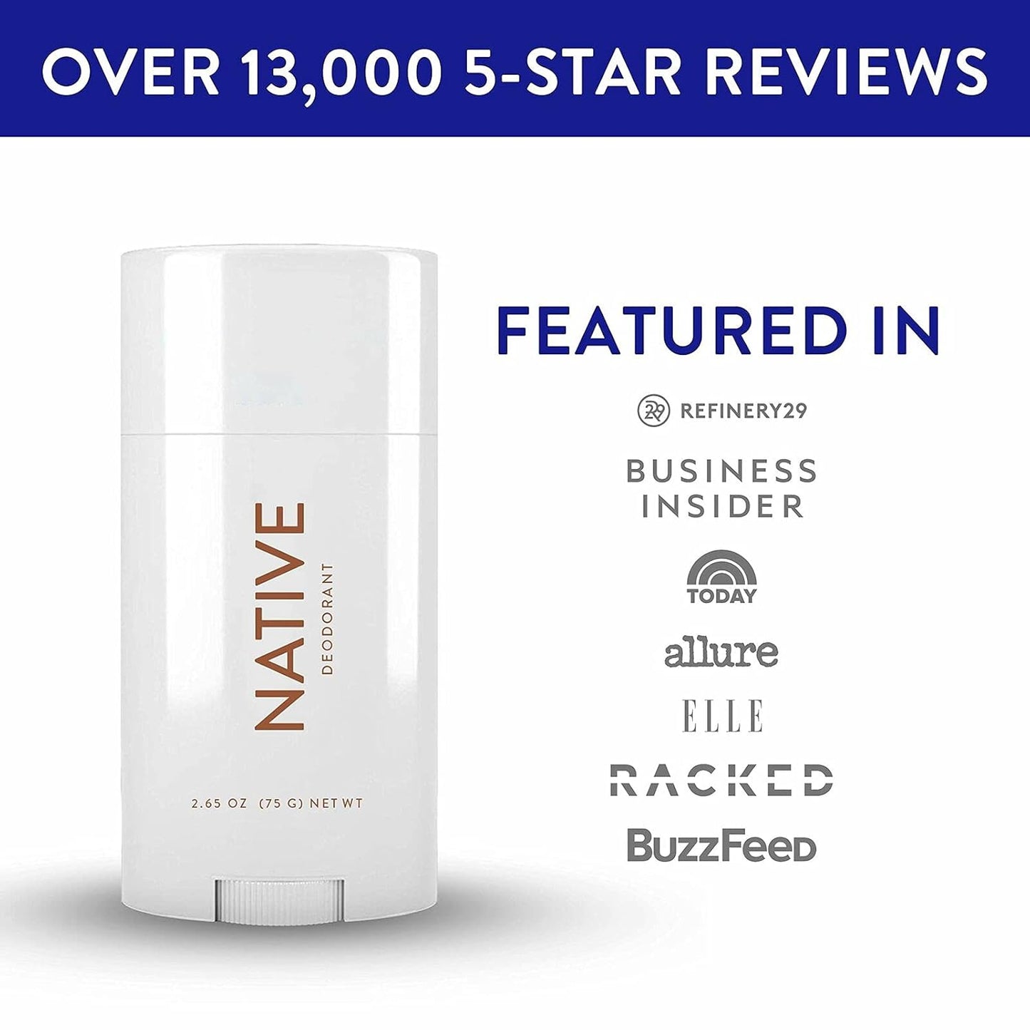 Native Deodorant | Aluminum-Free, 72-Hour Odor Control | For Men & Women | Classic 3-Pack