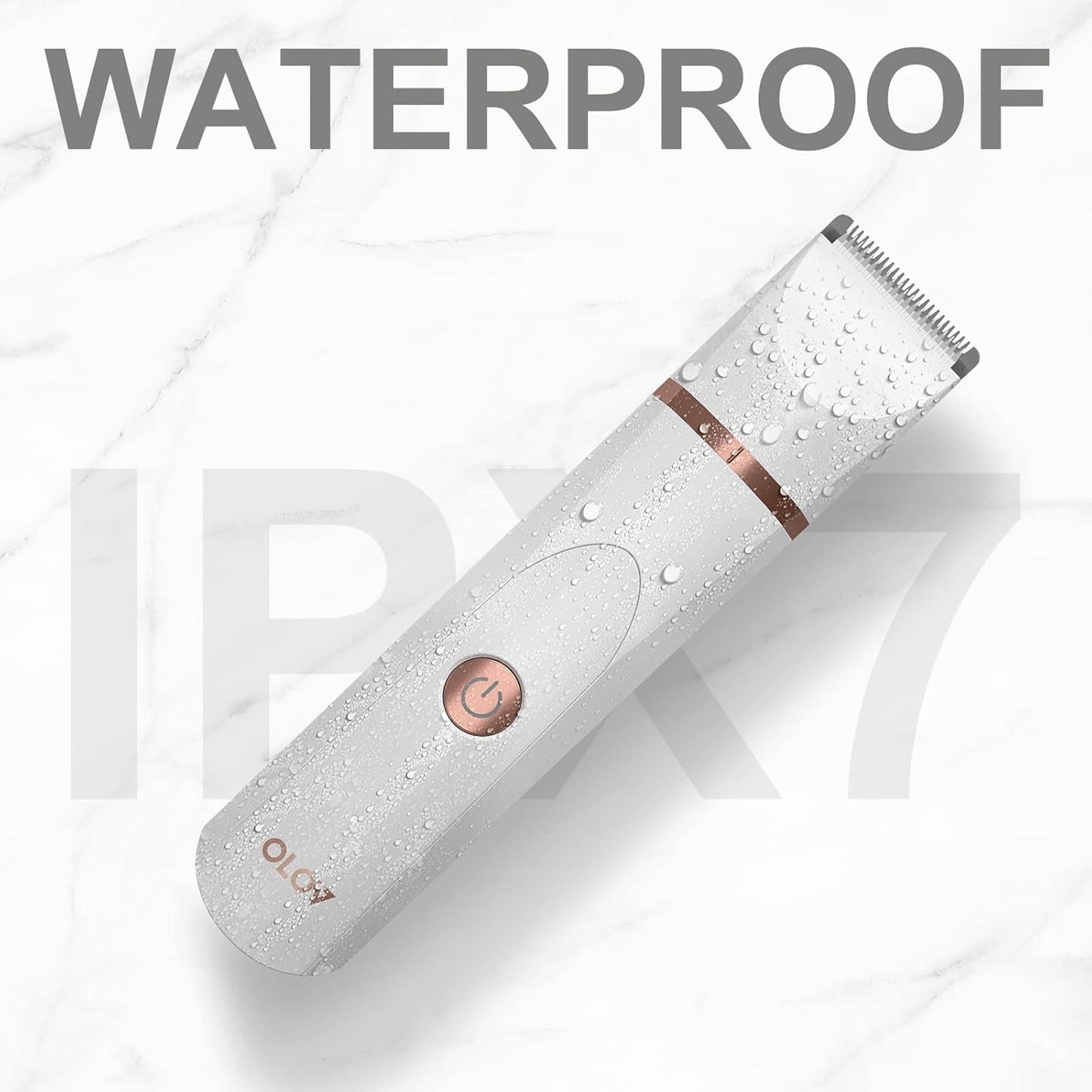 OLOV Waterproof Electric Body Hair Trimmer | Groin & Bikini Trimmer for Men & Women | USB Rechargeable