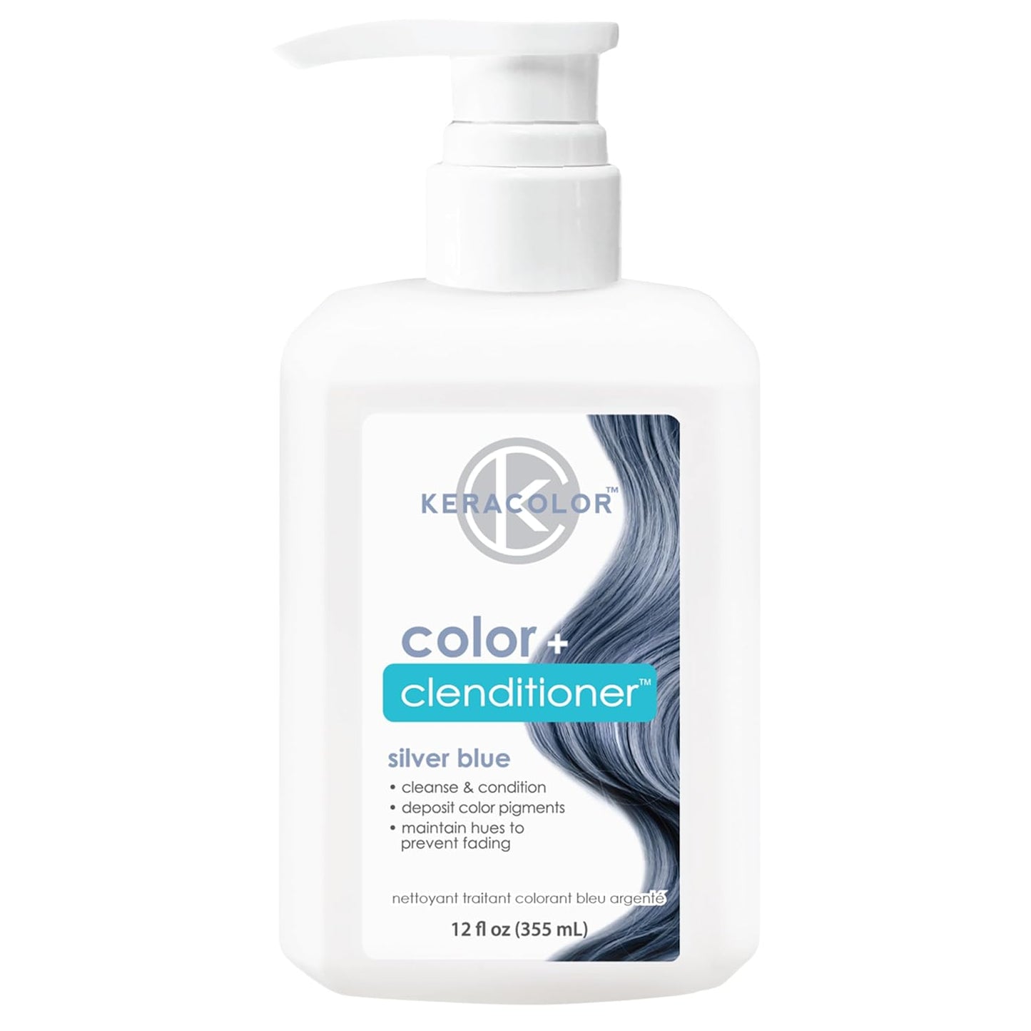 Keracolor Color + Clenditioner | 3-In-1 Color-Depositing Conditioner, 12 Fl Oz