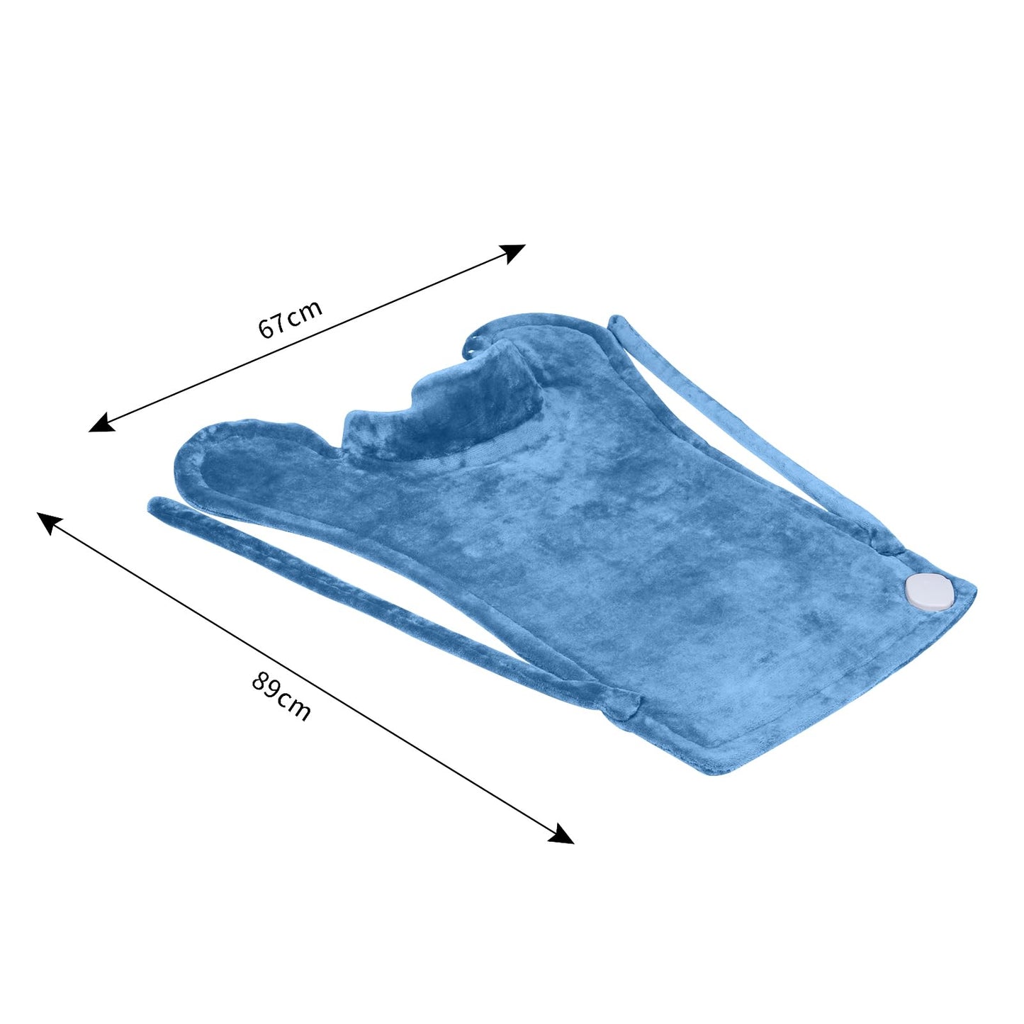 Ruqiji 17''x33'' XXXL King Size Heating Pad with 120 Minutes Auto Shut Off&6 Temperature Settings, Flannel Electric Heating Pad/Pain Relief for Back/Neck/Shoulders/Menstrual Pain/Leg Cramp (Dark Blue)