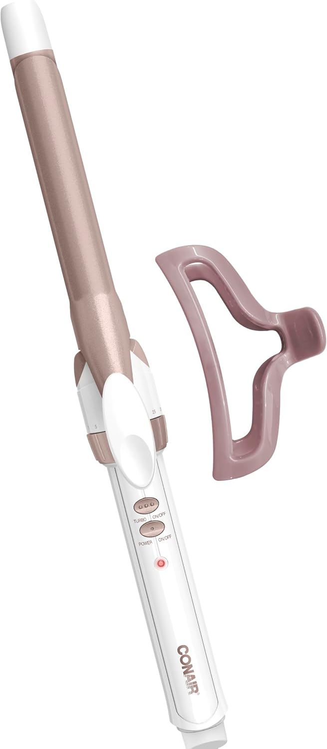 Conair Double Ceramic 3/4-Inch Curling Iron | Tight Curls for Short to Medium Hair