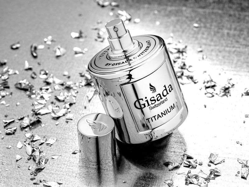 Gisada Switzerland - Titanium | Eau de Parfum for Men | 3.3 fl oz (100ml) | Spicy, Amber, Warm, and Woody Notes | Long-Lasting Scent | Perfume & Cologne