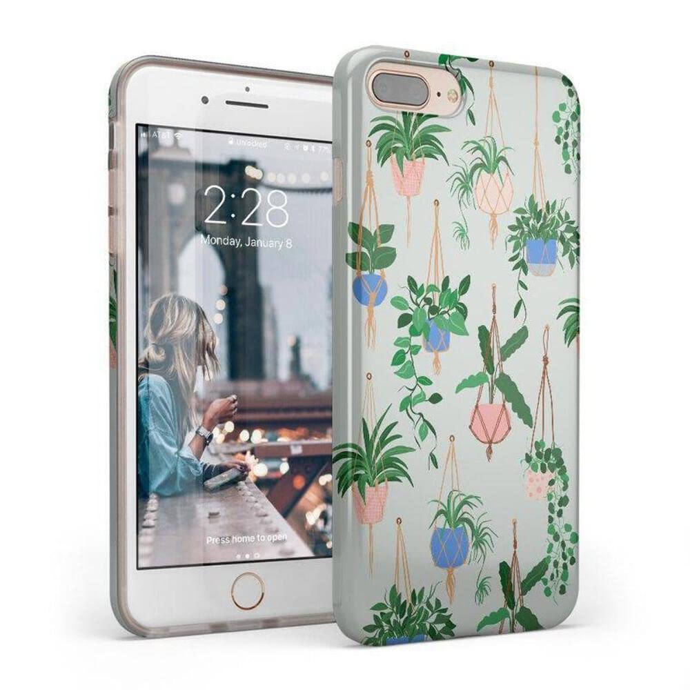 Casely iPhone 6/7/8 Plus Case | Stepping Up | Geo Rose Gold Marble | Classic Ultra Slim Design
