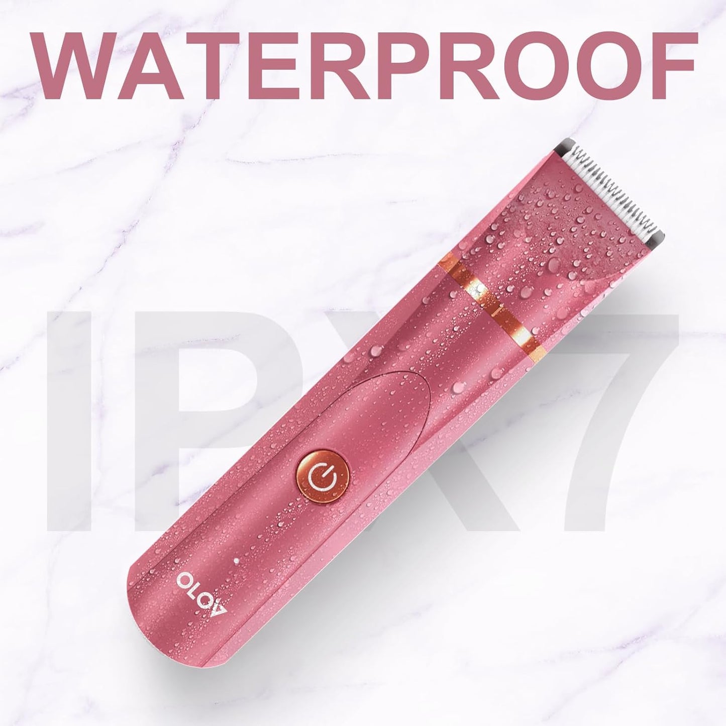 OLOV Waterproof Electric Body Hair Trimmer | Groin & Bikini Trimmer for Men & Women | USB Rechargeable