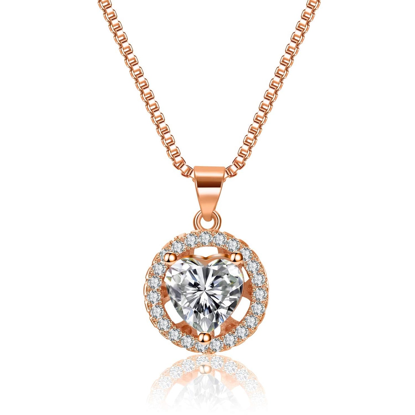 Gifts for Women Jewelry Sets, 4 Pieces Rose Gold Women's Watch Necklace Earring Bracelet Birthday Gifts for Women's Jewelry Sets for Women Gift for Wife Girlfriend Her Birthday Gift for Mom Mother
