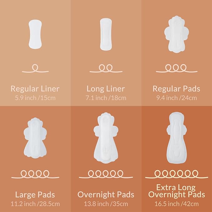 100% Organic Long Panty Liners for Women Long, Ultra Thin Cotton Cover, Long Pantiliners, Light Absorbency, Unscented Barely There Pantie Liners, Individually Wrapped (Long Liner, Size 2, 32ct)