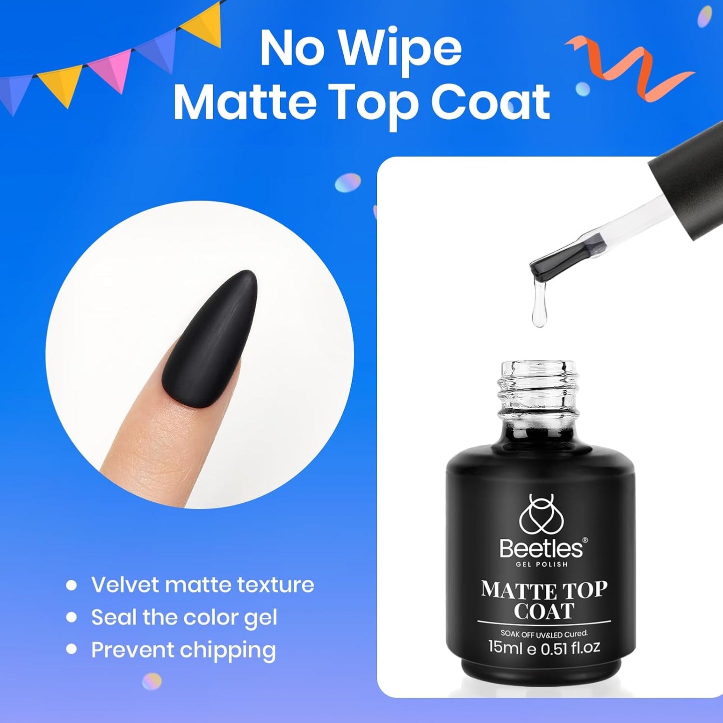 Beetles Gel Nail Polish Set | 3PCS 15ML | Long-Lasting Shine & Marble Effect