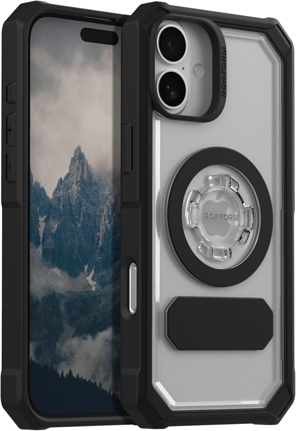 Rokform Rugged Case Compatible with iPhone 16 Pro Max, Magnetic Cover (Black)