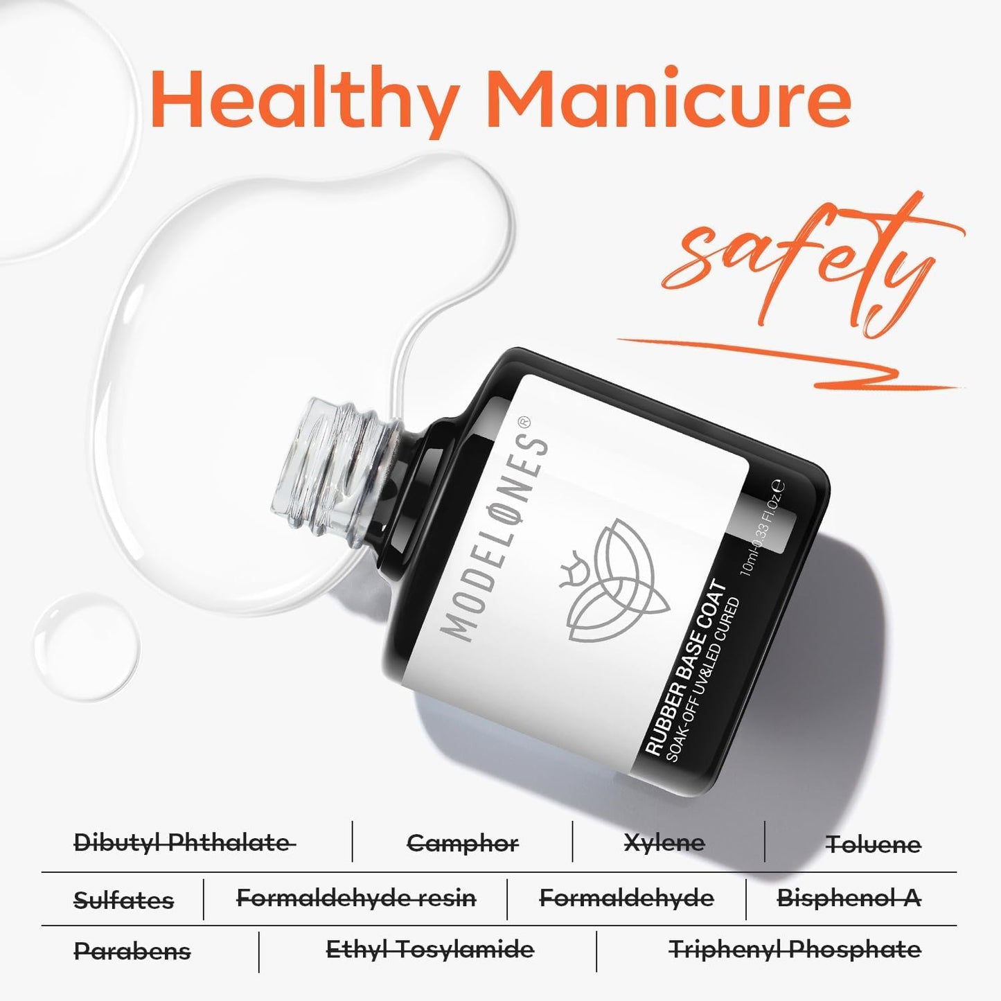 Modelones 15ml Gel Top Coat | Super Shiny No Wipe Base & Top Coat Set