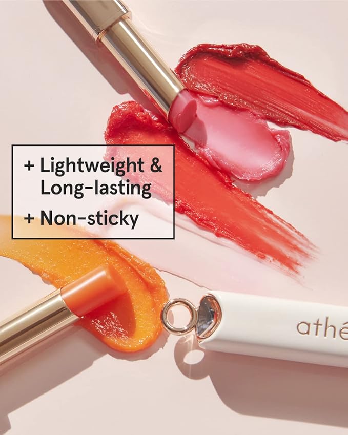 ATHÉ Authentic Lip Balm 11 LOW-KEY (Tinted), Lightweight Wear & Plumping Lips without Stickiness, Moisturizing & Nourishing Plant-Based Vegan Chapstick for Dry, Petrolatum Free, Cruelty-Free