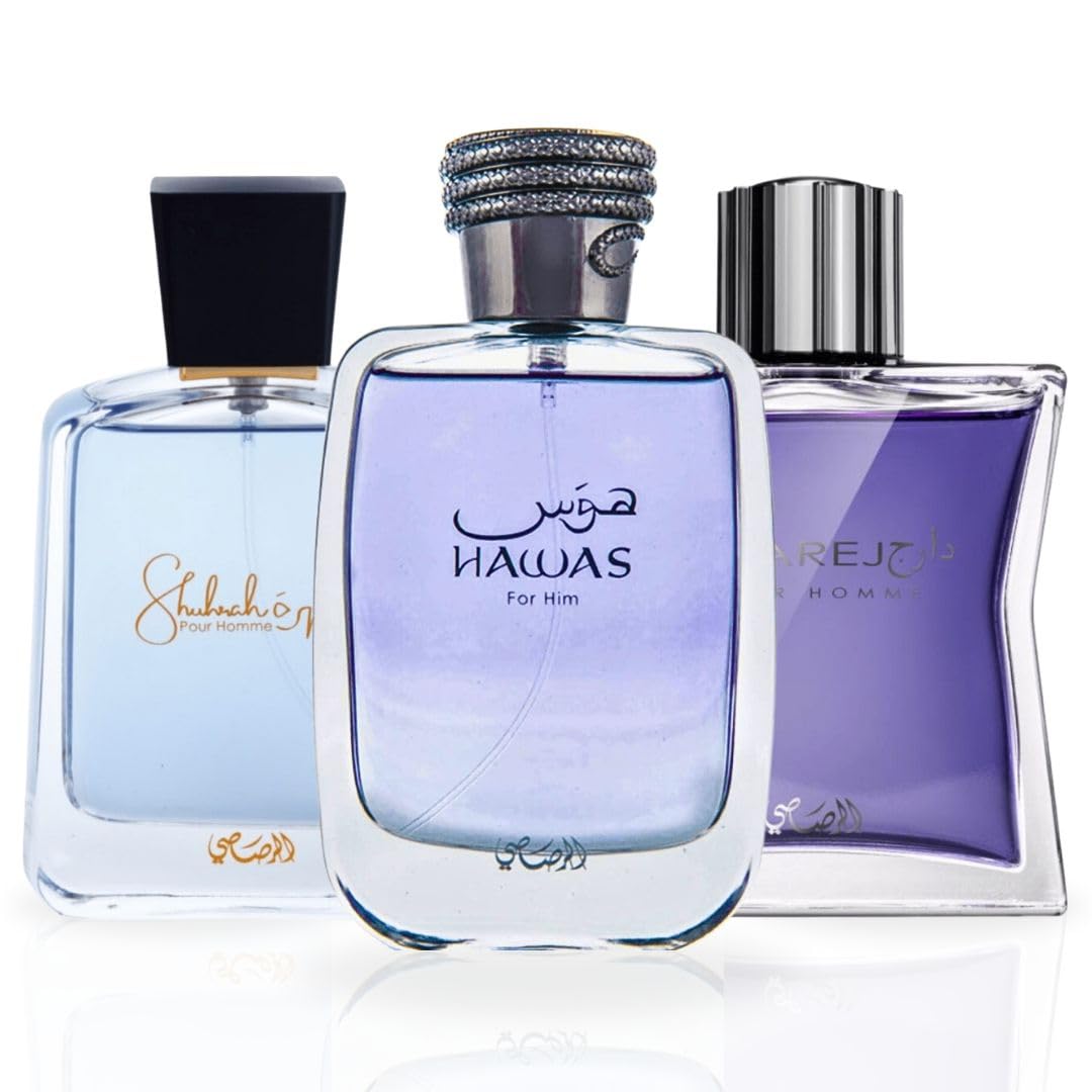 RASASI Hawas & Daarej Arabian Perfume Bundle for Men | Long-Lasting Scents 100ML
