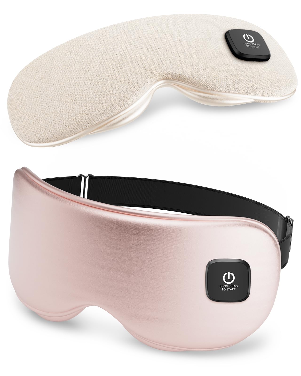 Heated Eye Mask - Cordless Eye Mask for Dry Eyes, FSA HSA Eligible, Eye Relief, Improved Sleep, Washable Eye Heating pad for Travel and with Replaceable Shell