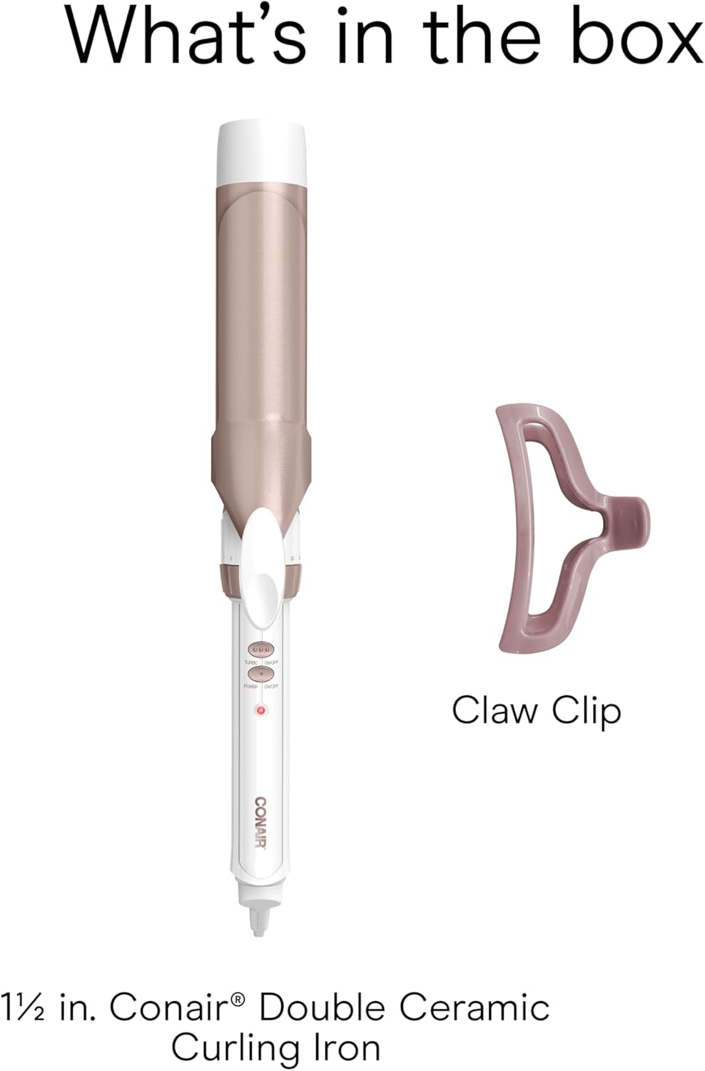 Conair Double Ceramic 3/4-Inch Curling Iron | Tight Curls for Short to Medium Hair