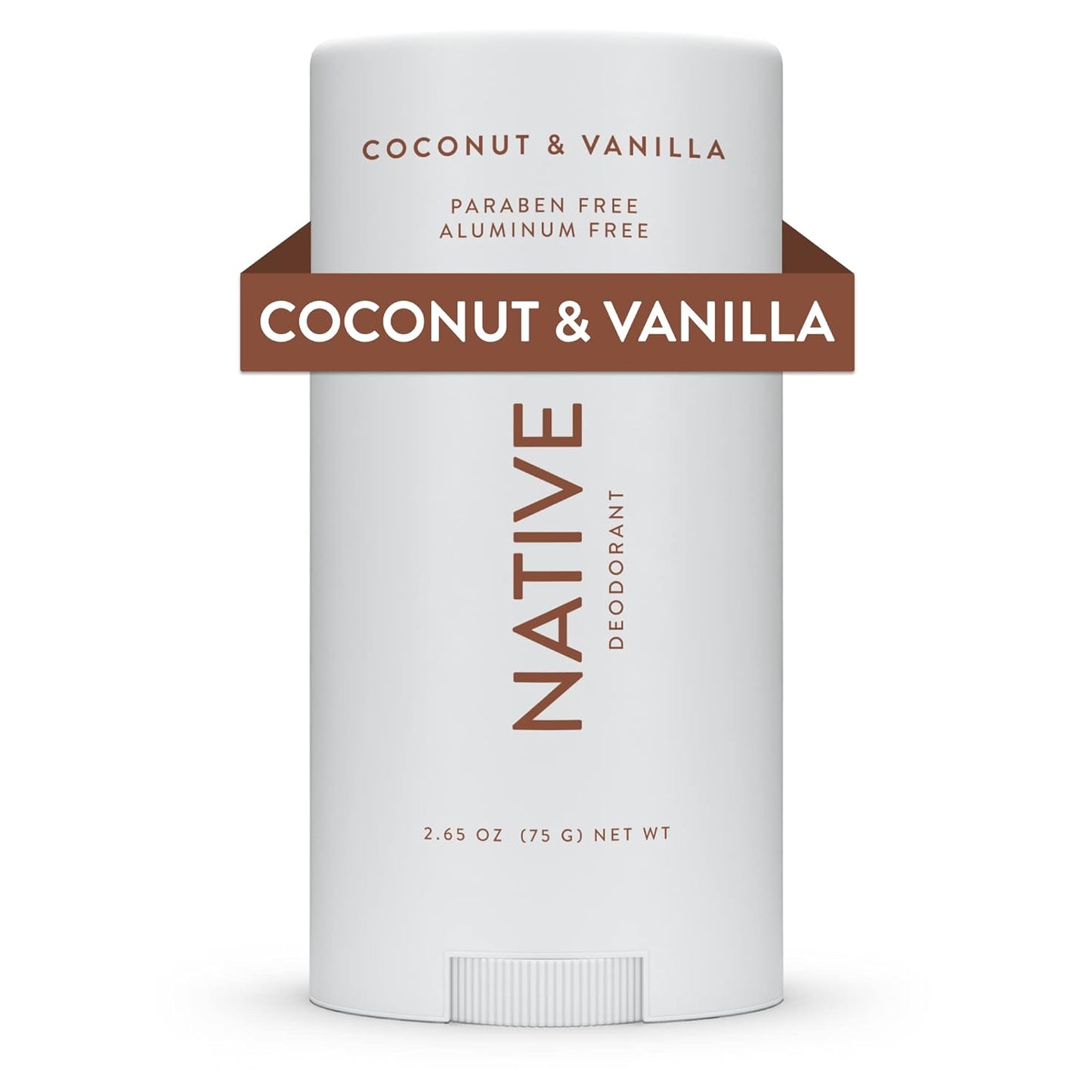Native Deodorant | 72-Hour Odor Control | Aluminum-Free, Coconut & Vanilla, 2-Pack