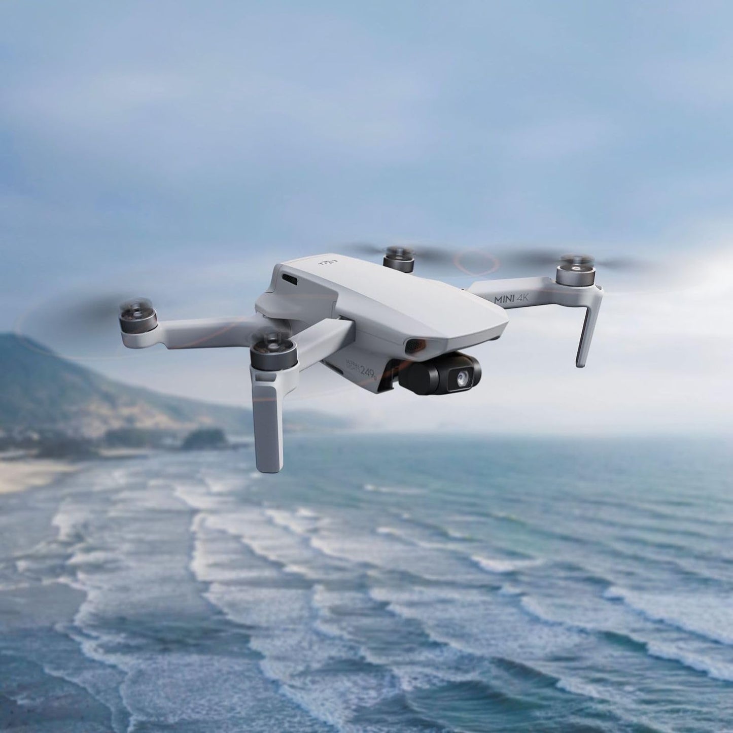 DJI Mini 4K Camera Drone Combo, Drone with 4K UHD Camera for Adults, Under 249 g, 3-Axis Gimbal Stabilization, 10km Video Transmission, Auto Return, 2 Batteries for 62-Min Max Flight Time, QuickShots