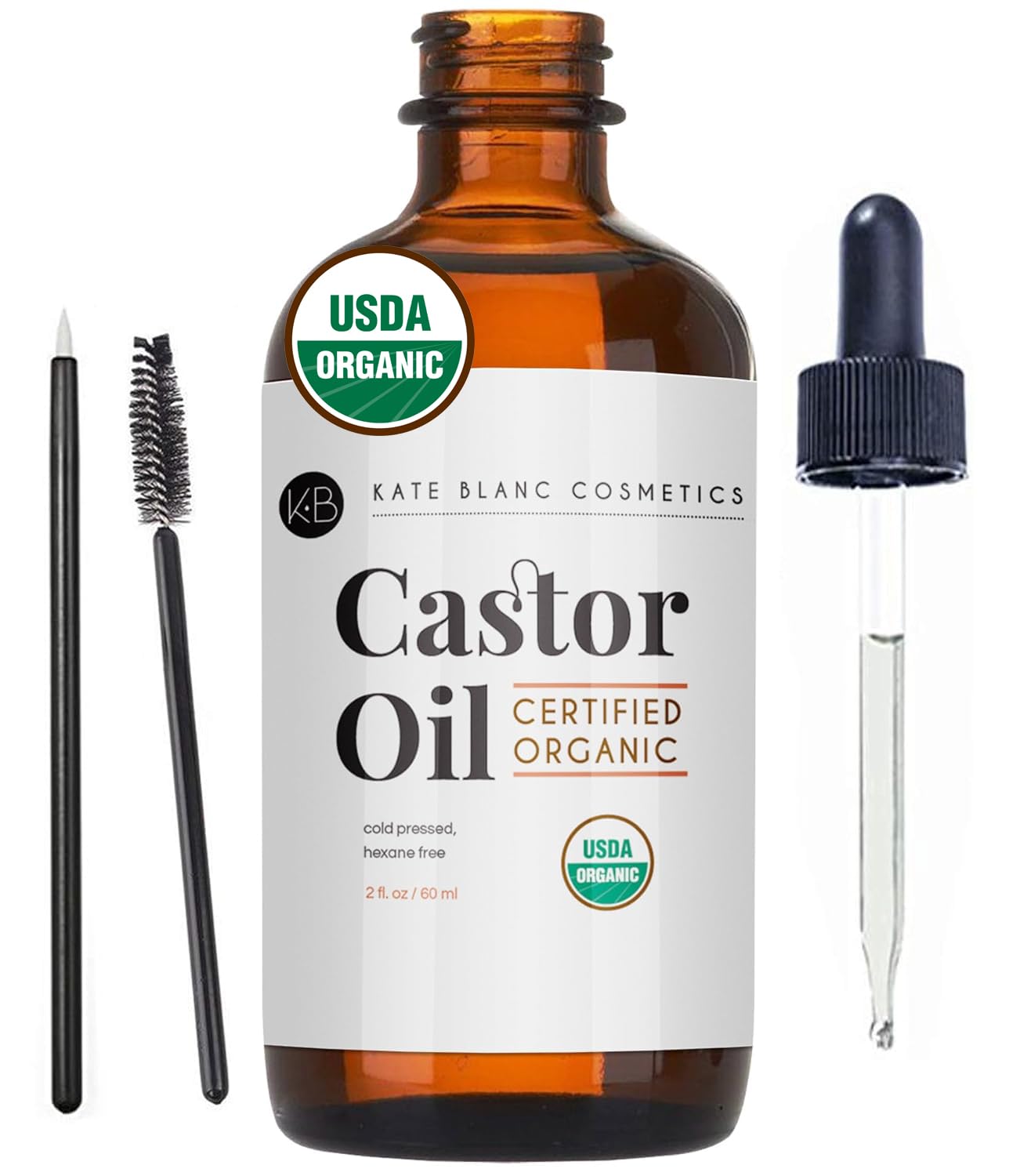 Organic Castor Oil 4Oz | 100% Pure & Cold Pressed | Hair & Skin Moisturizer