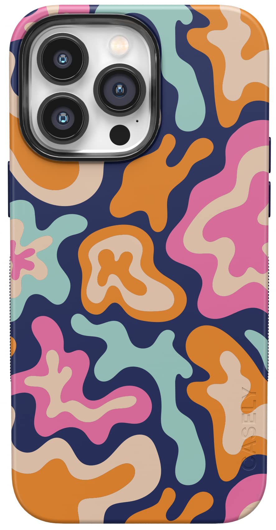 Casely iPhone 14 Pro Case | Opposites Attract | Day & Night Mountains | Compatible with MagSafe | Bold Protective Design