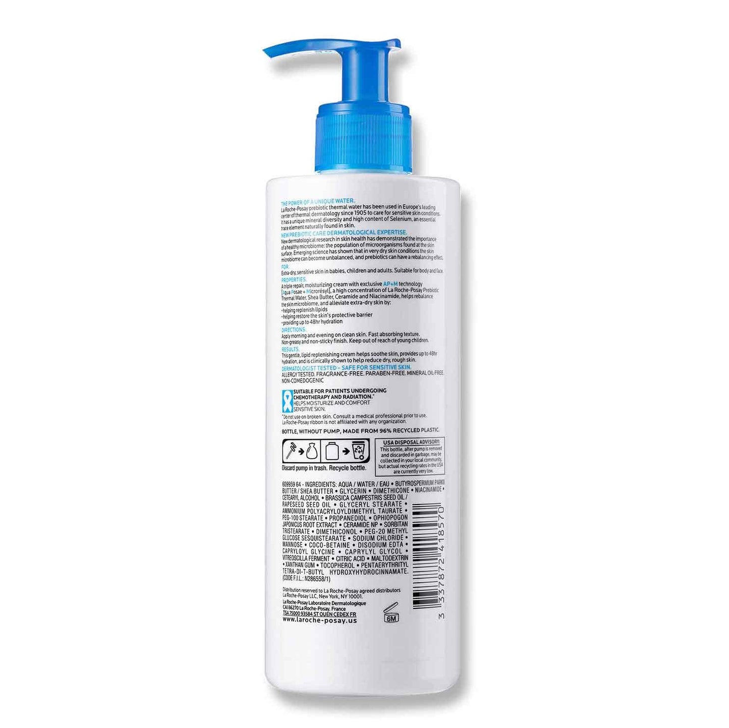 La Roche-Posay Lipikar AP+ Moisturizing Cream – Shea Butter & Niacinamide | For Dry, Sensitive Skin