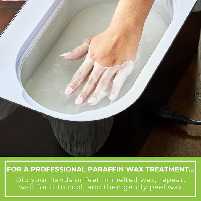 1lb Peppermint Scented Paraffin Wax, Paraffin Wax for Hand and Feet, Use with any Paraffin Wax Machine for Hand and Feet, Paraffin Wax Refills for Paraffin Baths, Parrafin Wax Blocks