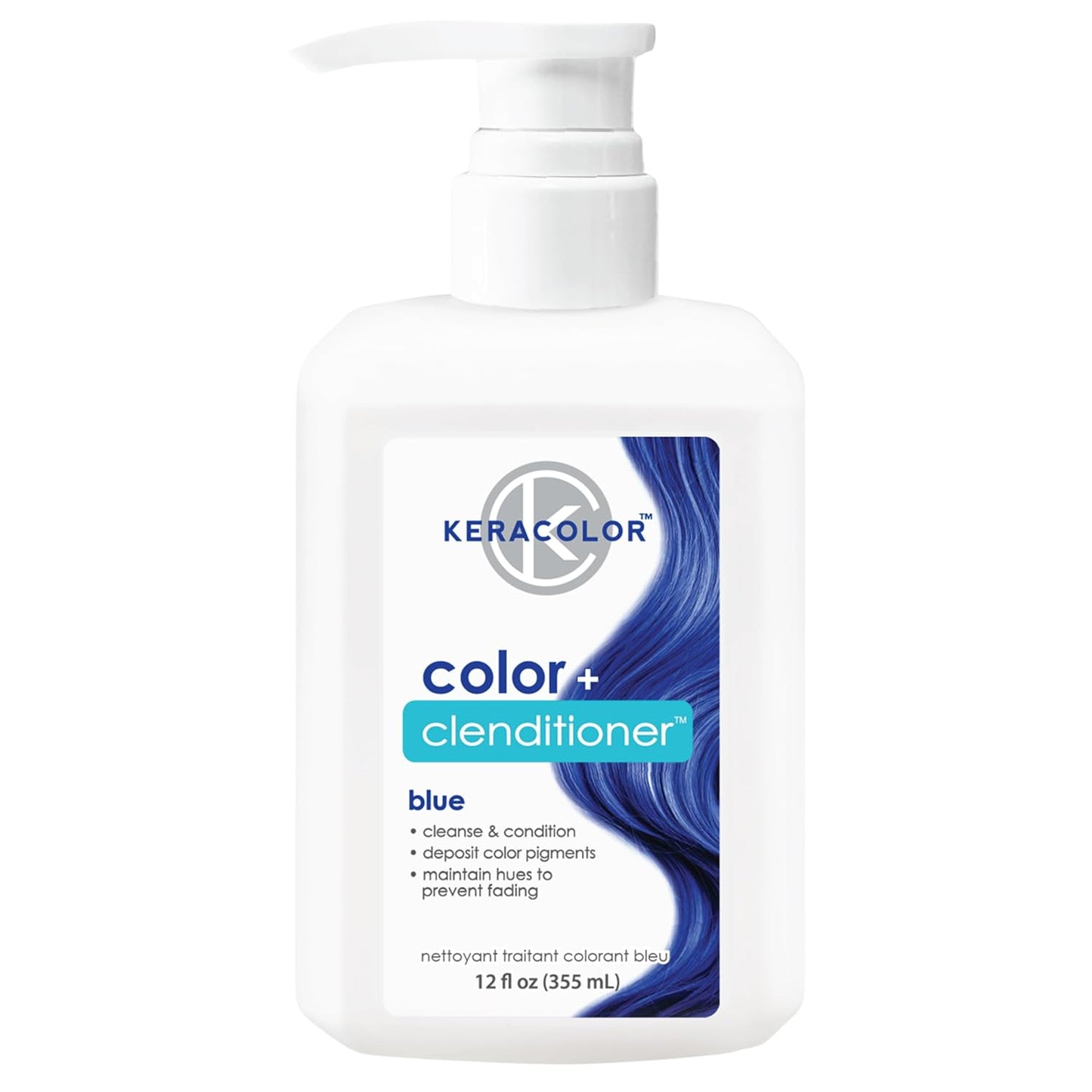 Keracolor 3-In-1 Color-Depositing Conditioner | Gently Cleanses & Conditions | 12 Fl Oz